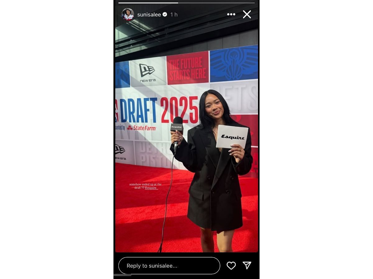 Lee’s Instagram story